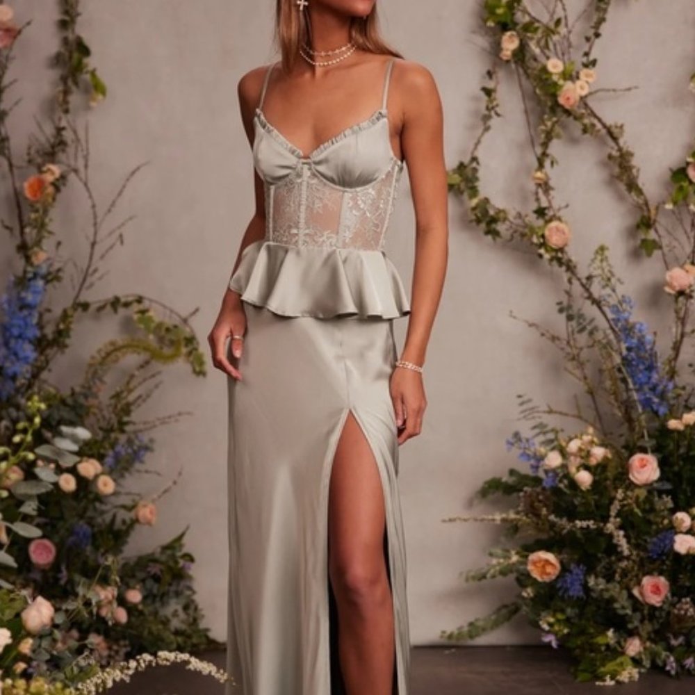V. Chapman Dianthus Dress - Sage